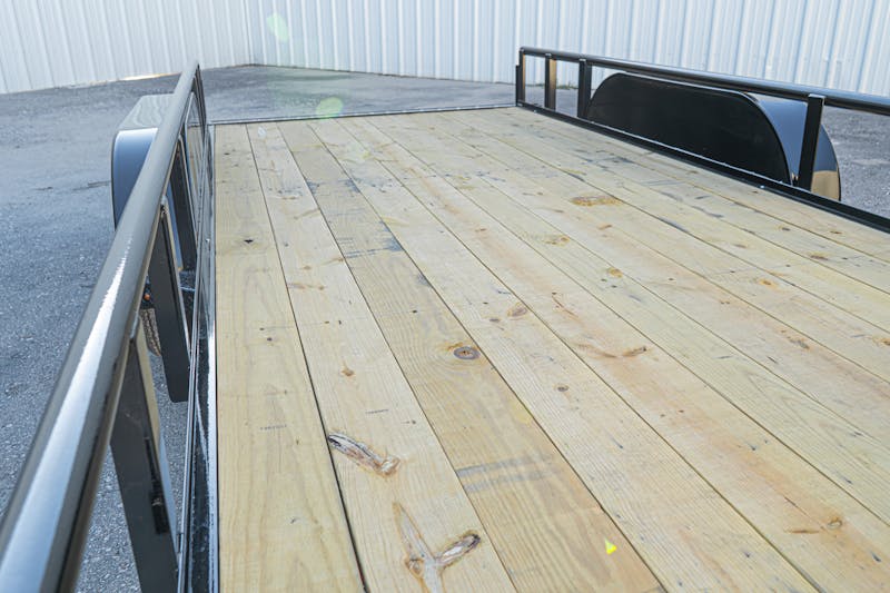 X ON 16ftx83in Utility Trailer w  Slide In Ramps  U2