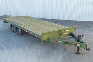 LoneStar 20'x102" 8" I-Beam Deckover Flatbed Trailer (F8)