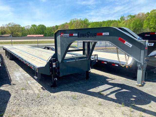 LoneStar 40'x102" Flatbed Trailer w/ Duals - Stock #73435 - Image 2 of 5