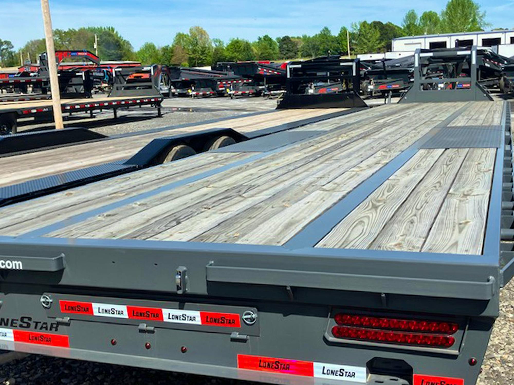 LoneStar 40'x102" Flatbed Trailer w/ Duals - Stock #73435 - Image 5 of 5