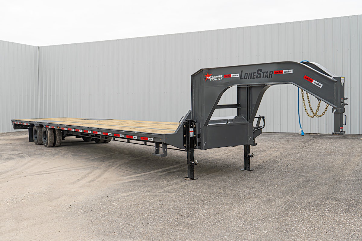 LoneStar USED 40'x102" Flatbed Trailer w/ Duals - Image 1