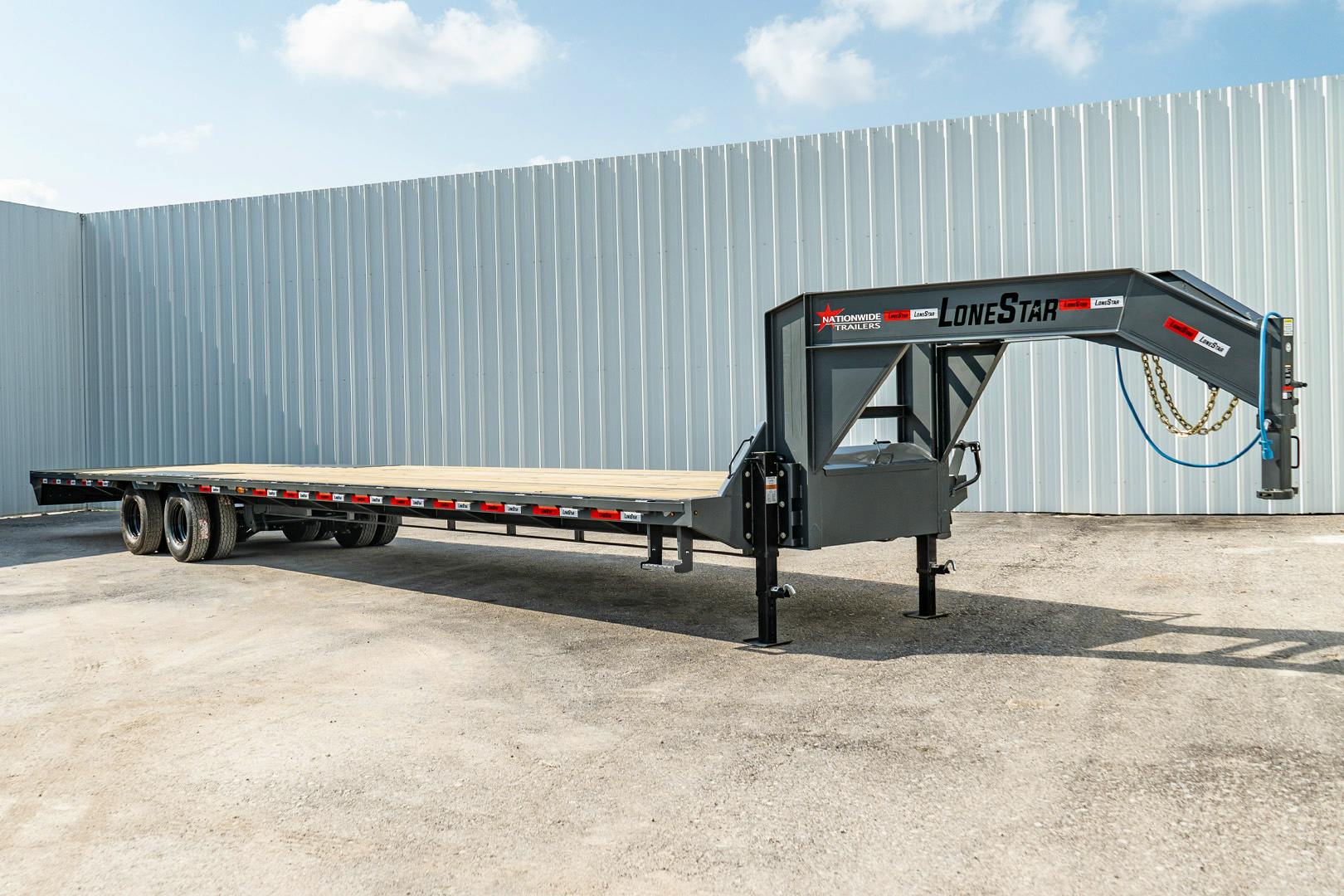 LoneStar 40'x102" Gooseneck Lo-Pro Flatbed Trailer w/ Duals (LD) - Image 3