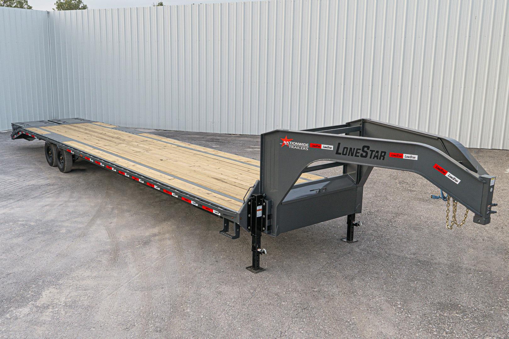 LoneStar 40'x102" Gooseneck Lo-Pro Flatbed Trailer w/ Singles (LS) - Image 2