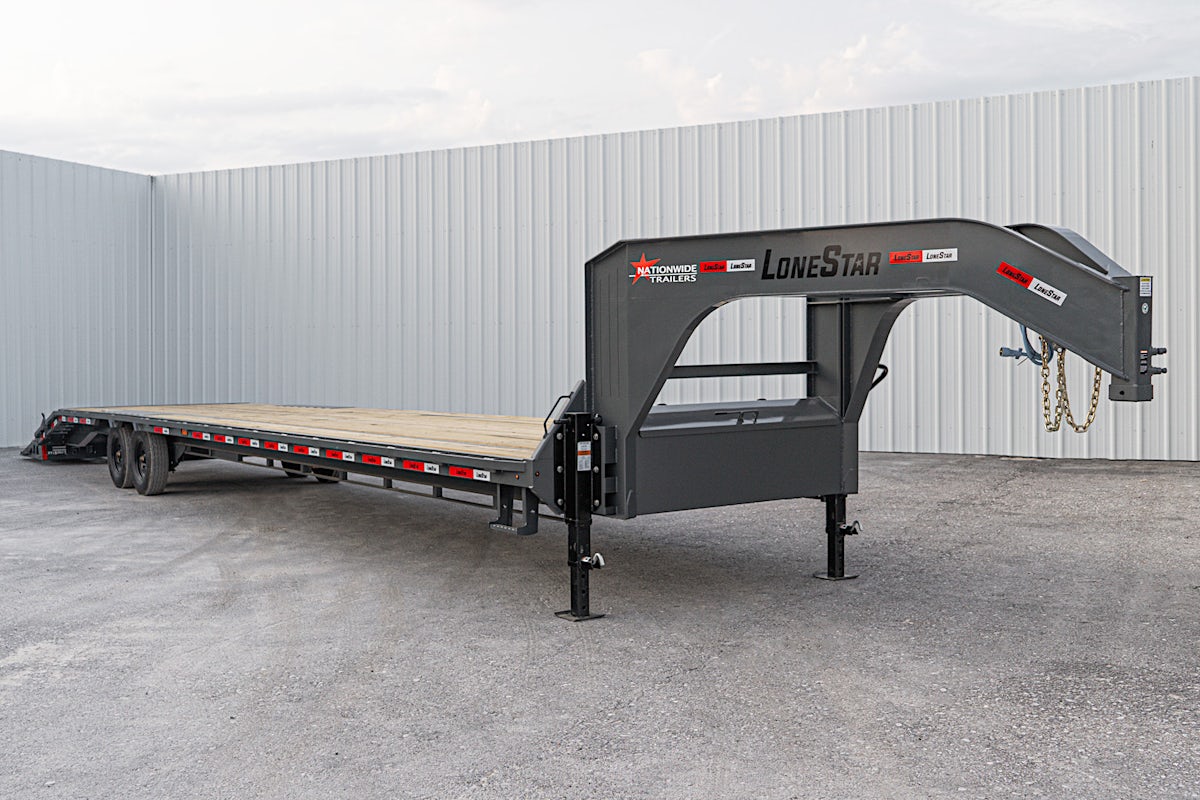 LoneStar 40'x102" Gooseneck Lo-Pro Flatbed Trailer w/ Singles (LS) - Image 7