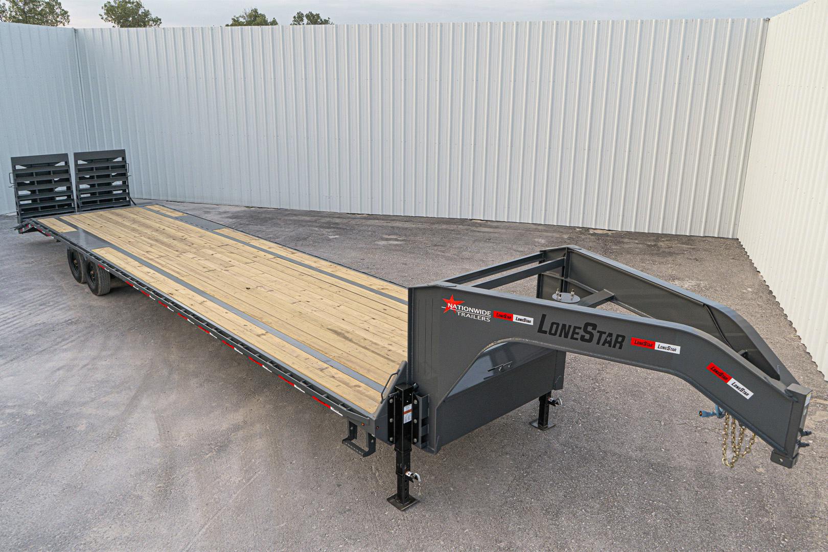 LoneStar 40'x102" Gooseneck Lo-Pro Flatbed Trailer w/ Singles (LS) - Image 10
