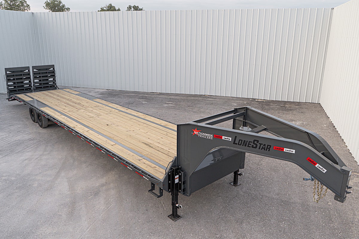 LoneStar 40'x102" Gooseneck Lo-Pro Flatbed Trailer w/ Singles (LS) - Image 10