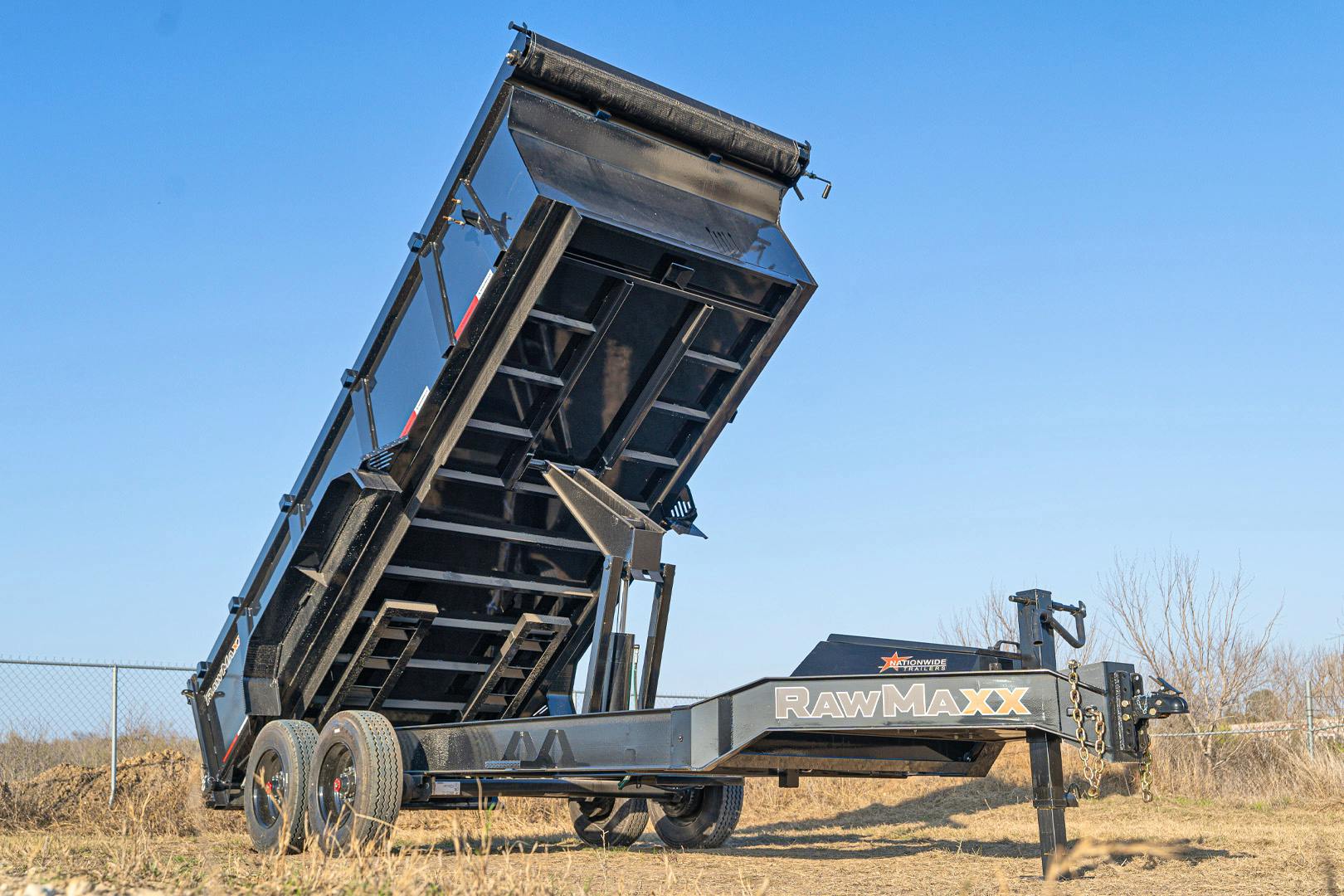 RawMaxx 16'x83" 20k Bumper Pull Dump Trailer (LTX) - Image 3