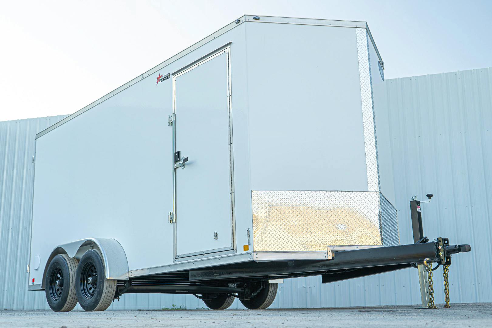 CellTech 7'x16' All-Steel Enclosed Cargo Trailer w/ Rear Barn Doors (C2) - Image 3