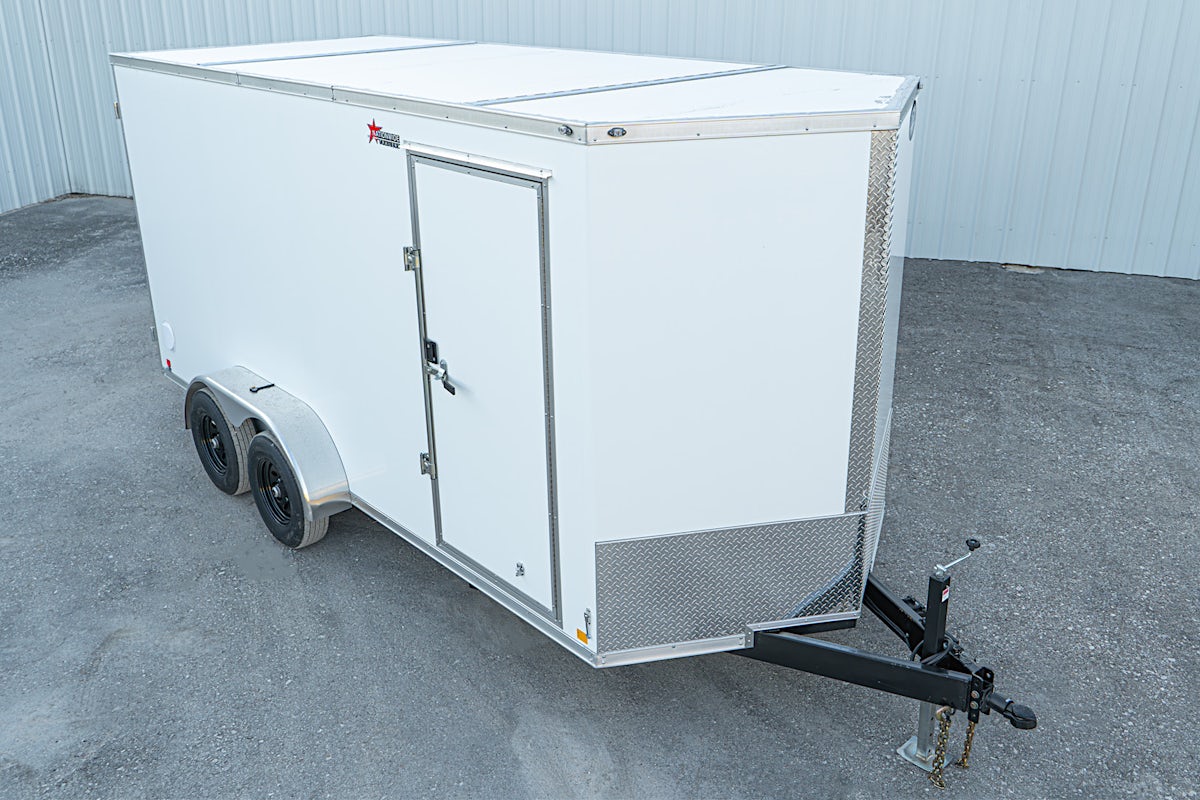 CellTech 7'x16' All-Steel Enclosed Cargo Trailer w/ Rear Barn Doors (C2) - Image 4