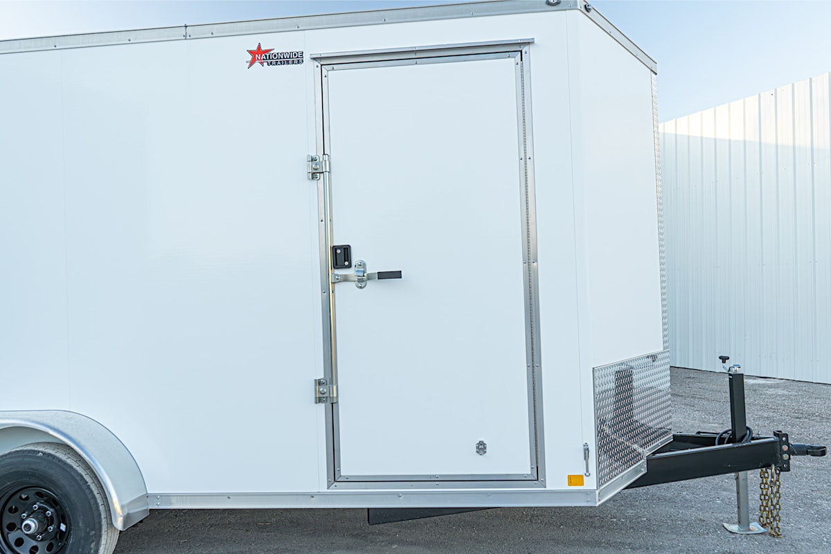 CellTech 7'x16' All-Steel Enclosed Cargo Trailer w/ Rear Barn Doors (C2) - Image 6