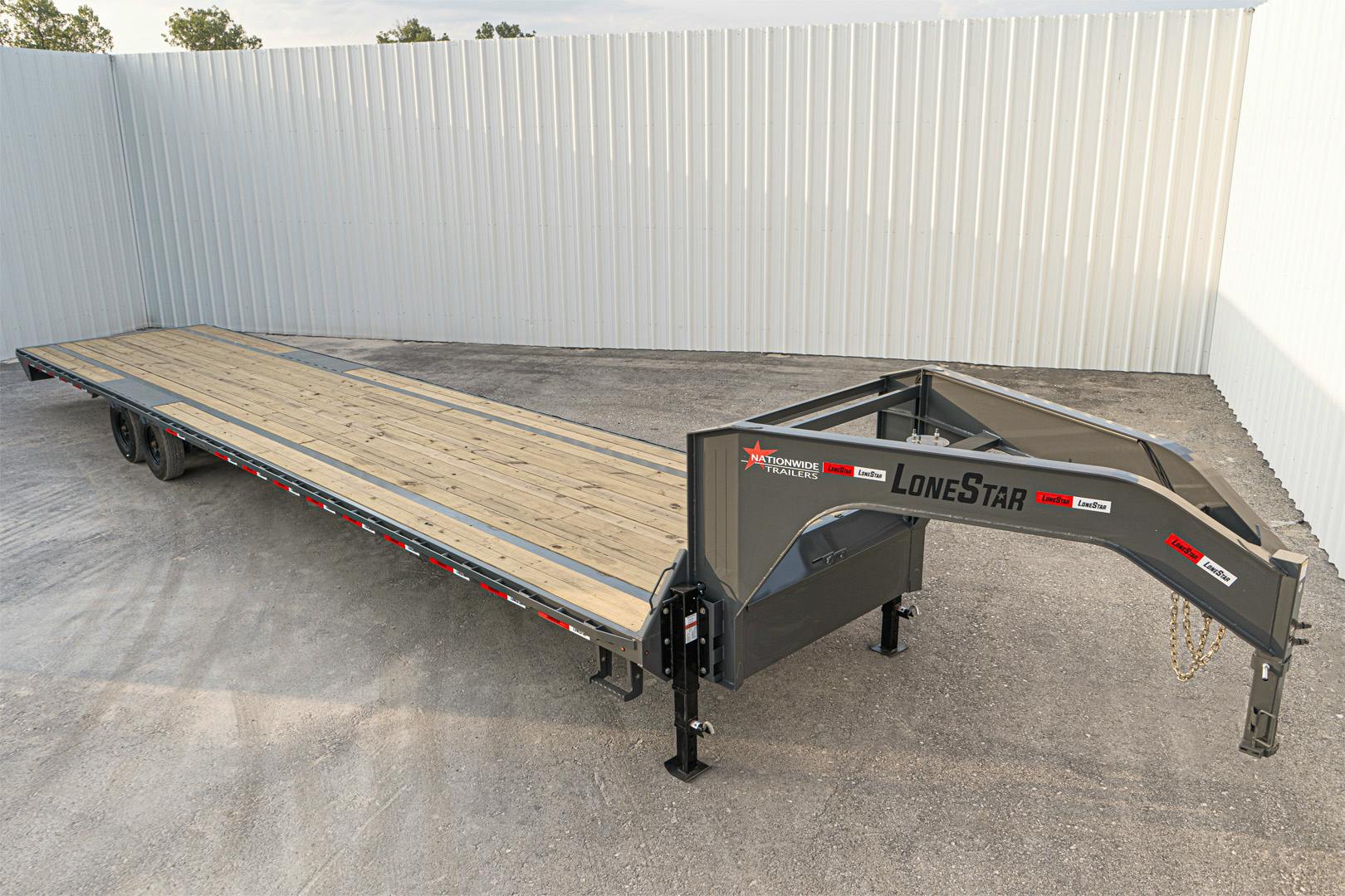LoneStar 40'x102" Gooseneck Lo-Pro Flatbed Trailer w/ Singles (LS) - Image 4