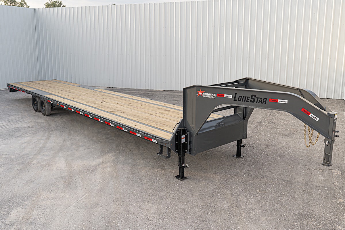 LoneStar 40'x102" Gooseneck Lo-Pro Flatbed Trailer w/ Singles (LS) - Image 2