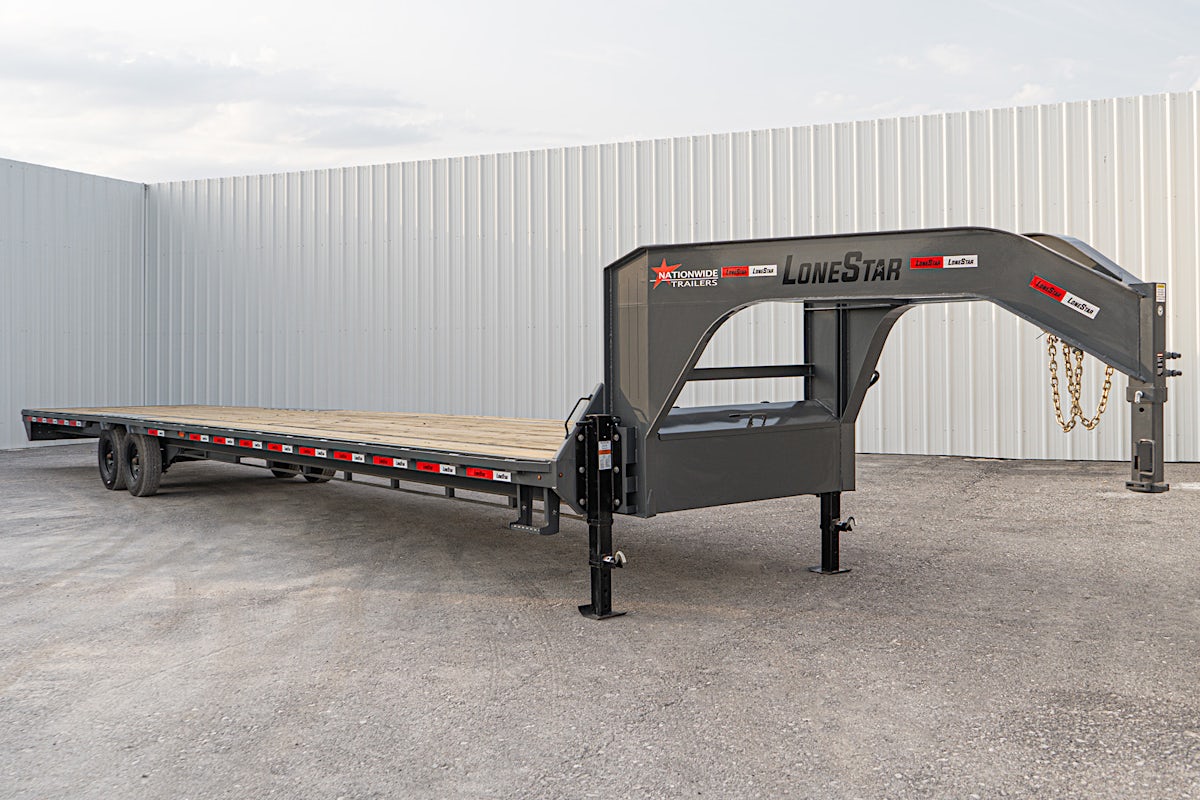 LoneStar 40'x102" Gooseneck Lo-Pro Flatbed Trailer w/ Singles (LS) - Image 3