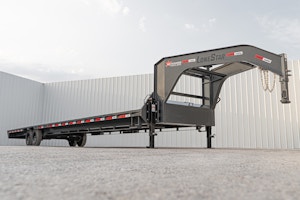 LoneStar 40'x102" Gooseneck Lo-Pro Flatbed Trailer w/ Singles (LS)