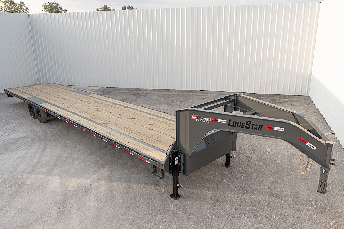 LoneStar 40'x102" Gooseneck Lo-Pro Flatbed Trailer w/ Singles (LS) - Image 4