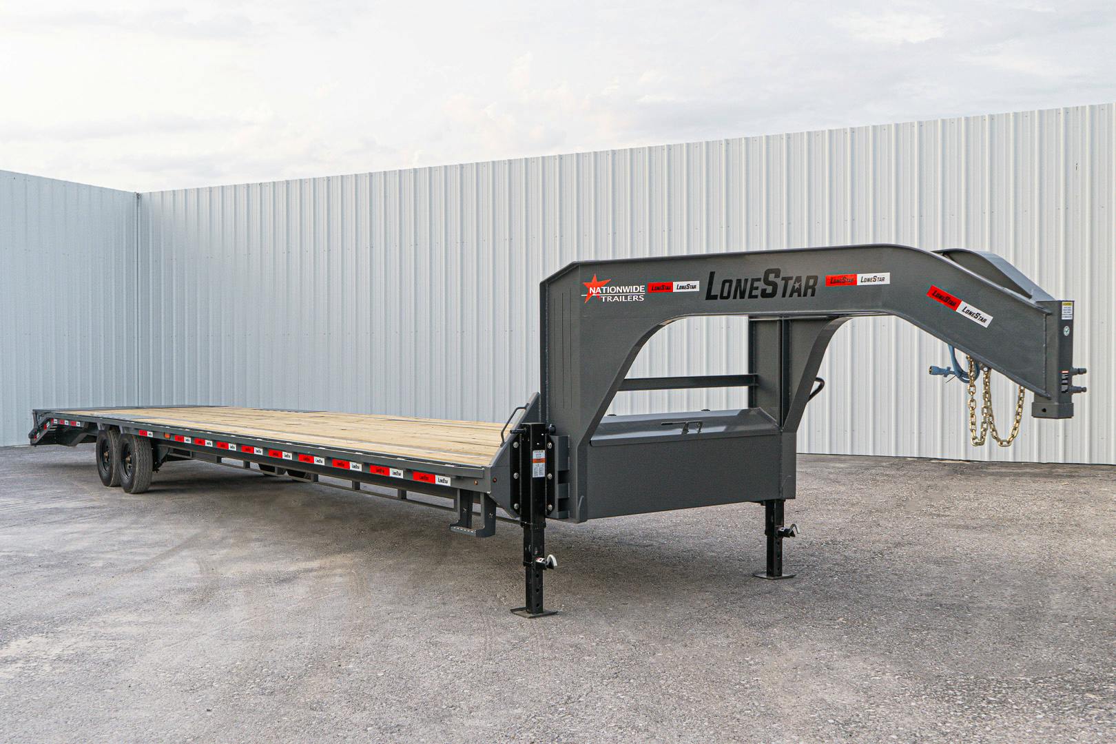 LoneStar 40'x102" Gooseneck Lo-Pro Flatbed Trailer w/ Singles (LS) - Image 5