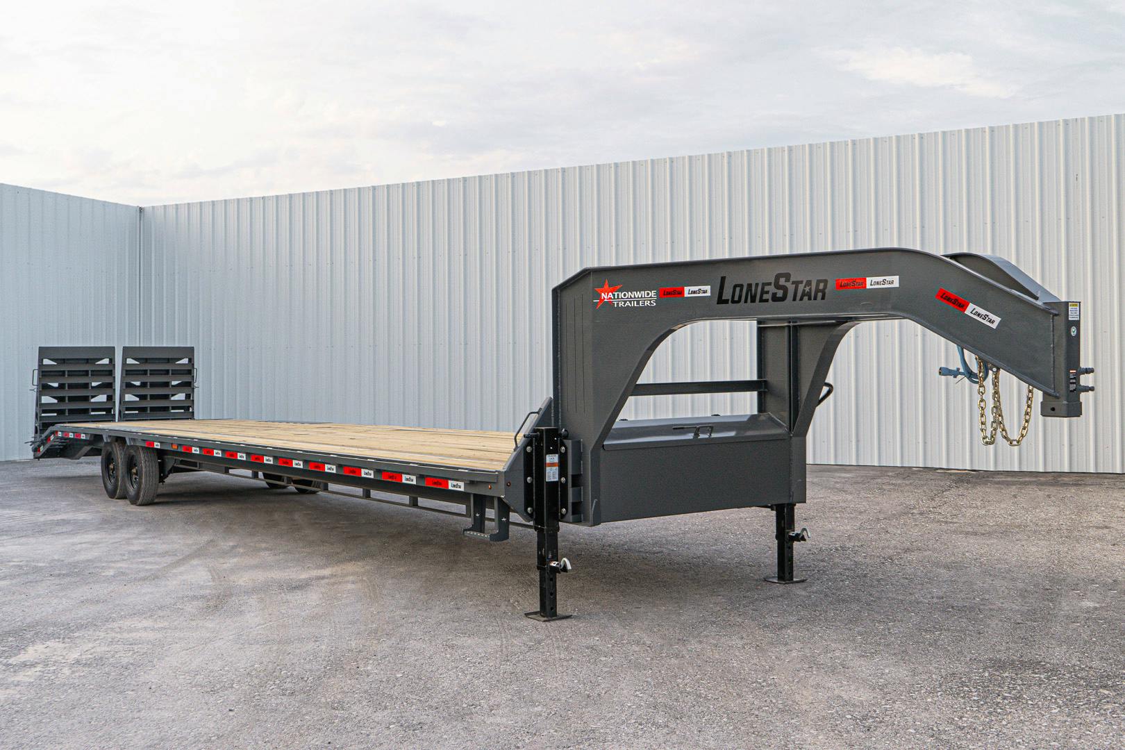 LoneStar 40'x102" Gooseneck Lo-Pro Flatbed Trailer w/ Singles (LS) - Image 6