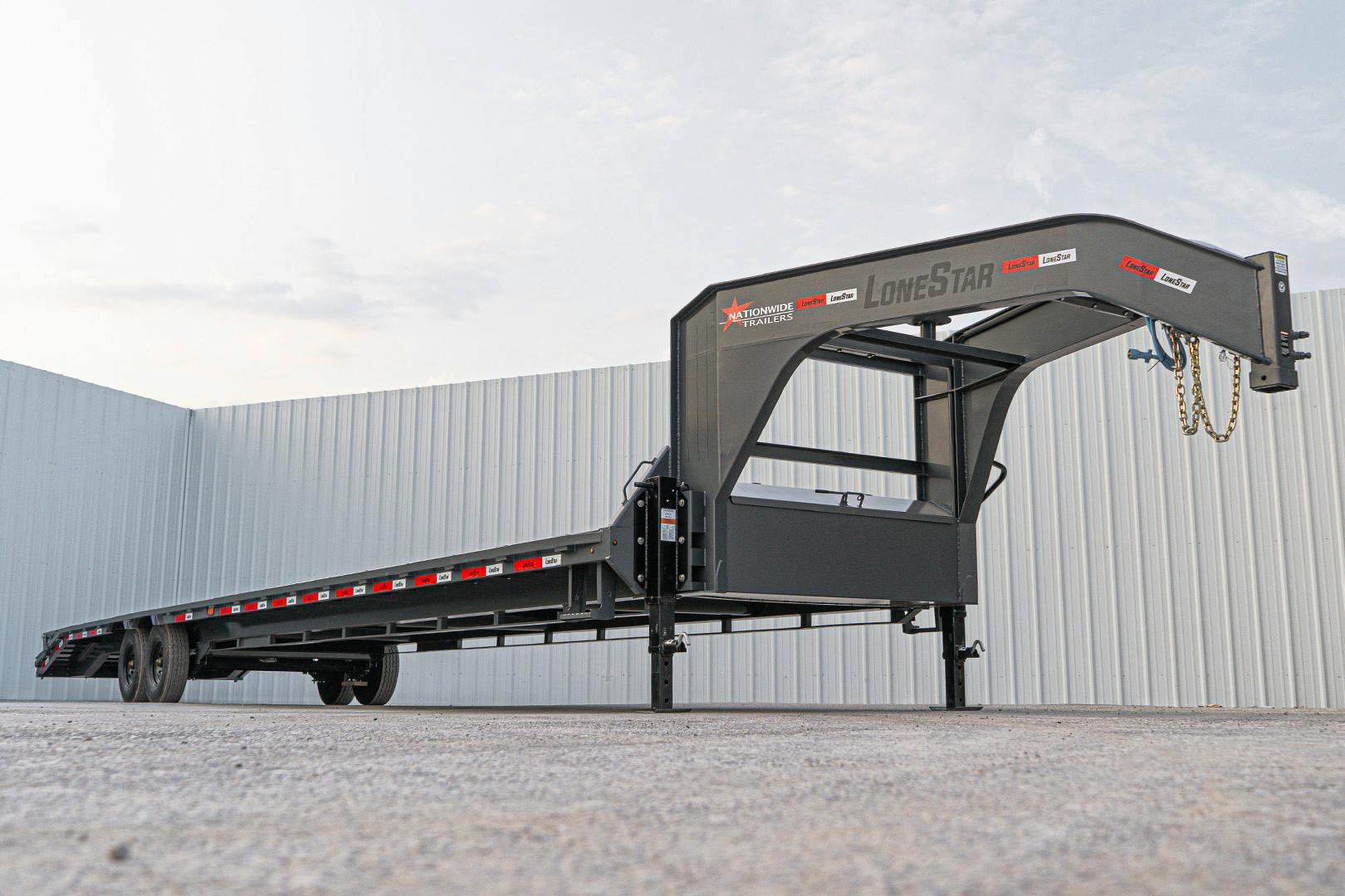 LoneStar 40'x102" Gooseneck Lo-Pro Flatbed Trailer w/ Singles (LS) - Image 8