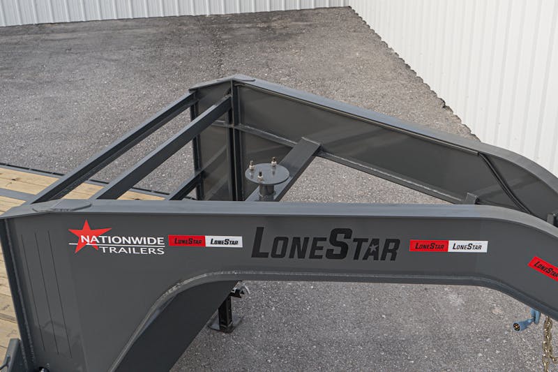 LoneStar 40ftx102in Gooseneck Lo Pro Flatbed Trailer w  Singles  LS