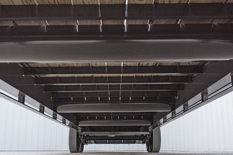 LoneStar 40ftx102in Gooseneck Lo Pro Flatbed Trailer w  Singles  LS