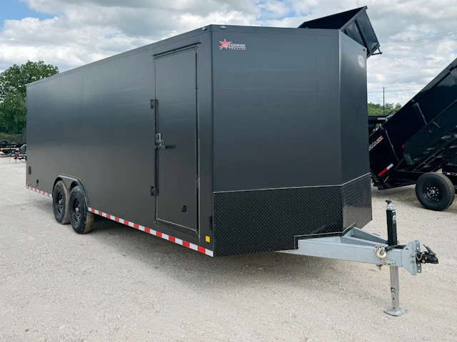 CellTech 8.5'x24' All-Steel Enclosed Cargo Trailer w/ Rear Barn Doors (C2)