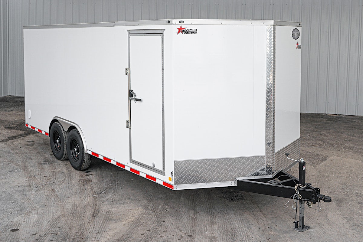CellTech 8.5'x24' All-Steel Enclosed Cargo Trailer w/ Rear Ramp Door (C2) - Image 1