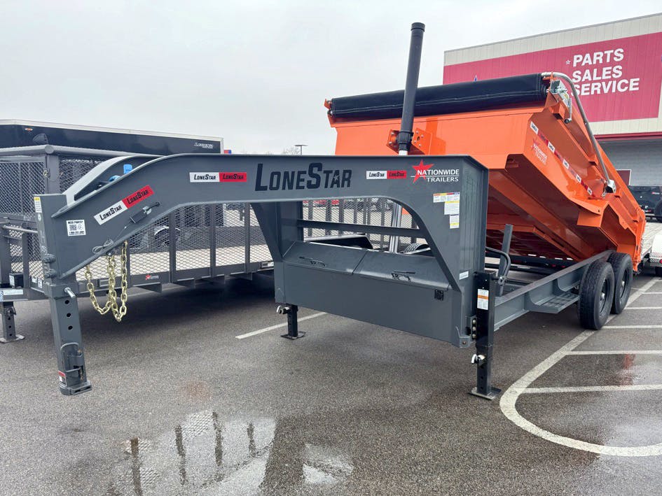 LoneStar 14'x83" Telescopic Dump Trailer w/ 2' Sides (DT) - Image 1