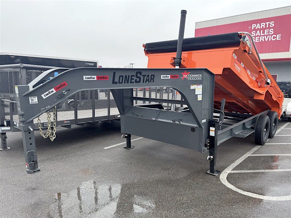 LoneStar 14'x83" Telescopic Dump Trailer w/ 2' Sides (DT) - Image 1