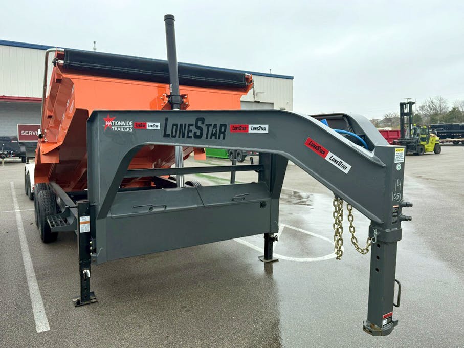 LoneStar 14'x83" Telescopic Dump Trailer w/ 2' Sides (DT) - Image 3