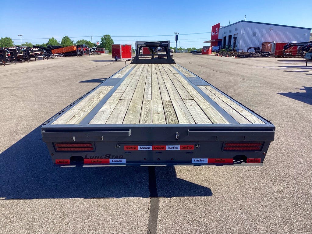 LoneStar 40'x102" Gooseneck Lo-Pro Flatbed Trailer w/ Singles (LS) - Stock #75422 - Image 3 of 3