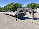 LoneStar 40'x102" Gooseneck Lo-Pro Flatbed Trailer w/ Singles (LS) Stock #75422 - Thumbnail 1