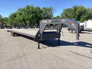 LoneStar 40'x102" Gooseneck Lo-Pro Flatbed Trailer w/ Singles (LS)