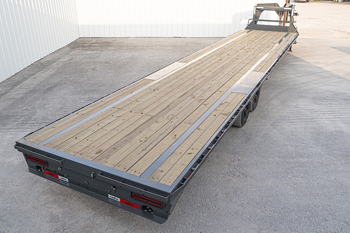 LoneStar 40'x102" Gooseneck Lo-Pro Flatbed Trailer w/ Singles (LS) - Image 14
