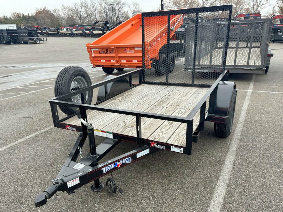 Texas Bragg 8'x60" Utility Trailer w/ 4' Gate (U1) - Image 2