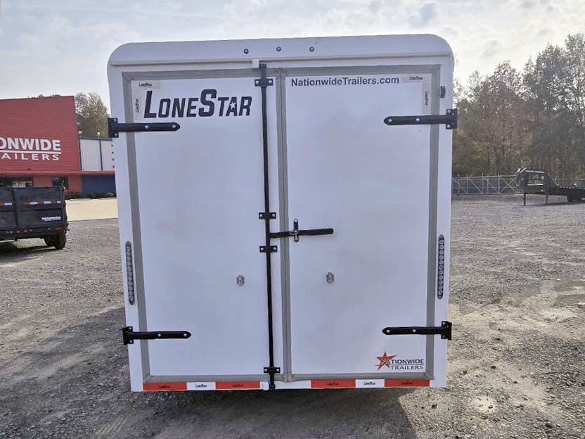 LoneStar 6.5'x20' 14k Steel Enclosed Cargo Trailer w/ Rear Barn Doors (C2) - Image 3