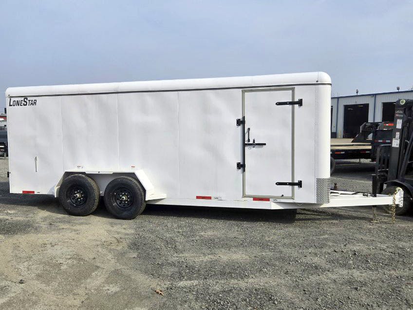 LoneStar 6.5'x20' 14k Steel Enclosed Cargo Trailer w/ Rear Barn Doors (C2) - Image 1