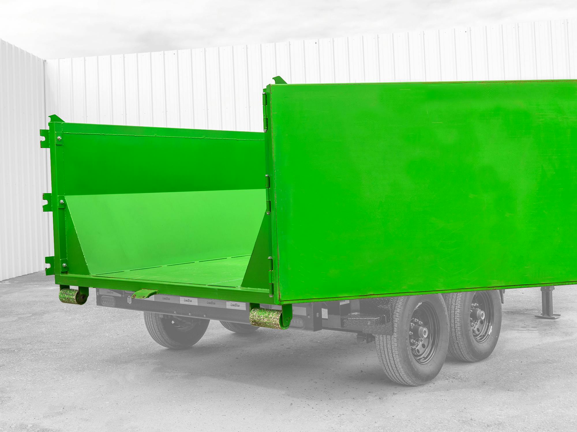 LoneStar 14' 14YD Steel Dumpster Bin w/ 4' Sides - Stock #75634 - Image 2 of 3