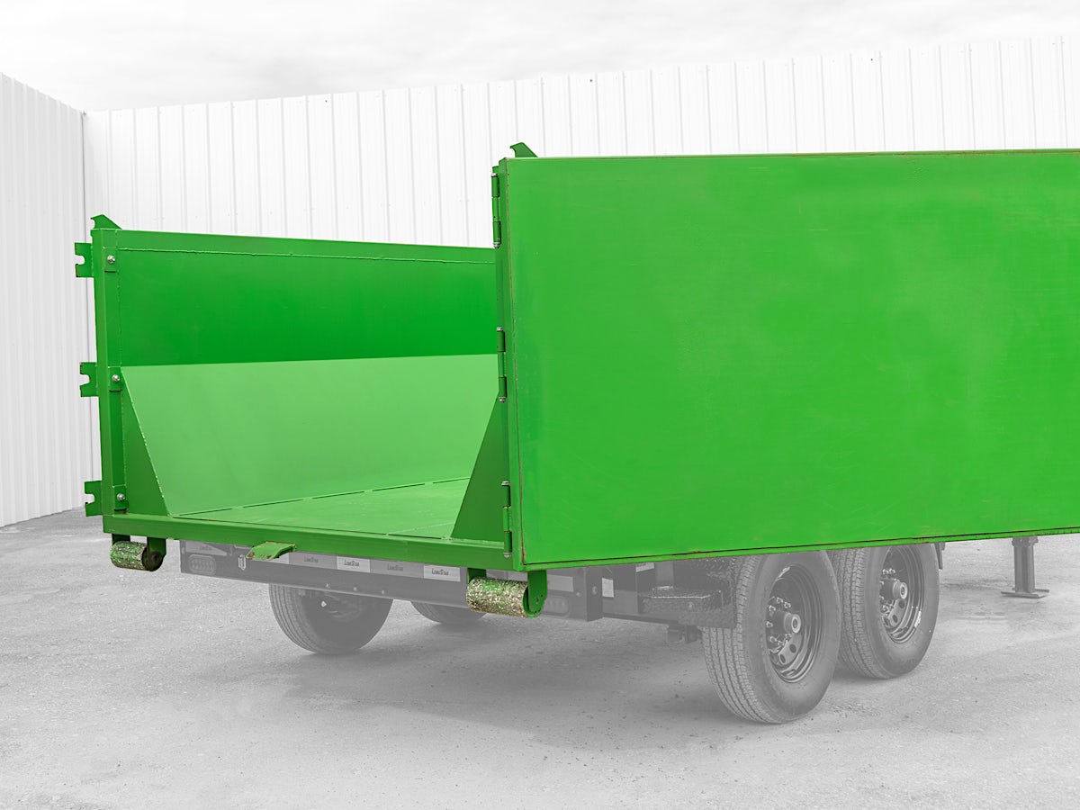 LoneStar 14' 14YD Steel Dumpster Bin w/ 4' Sides - Image 2