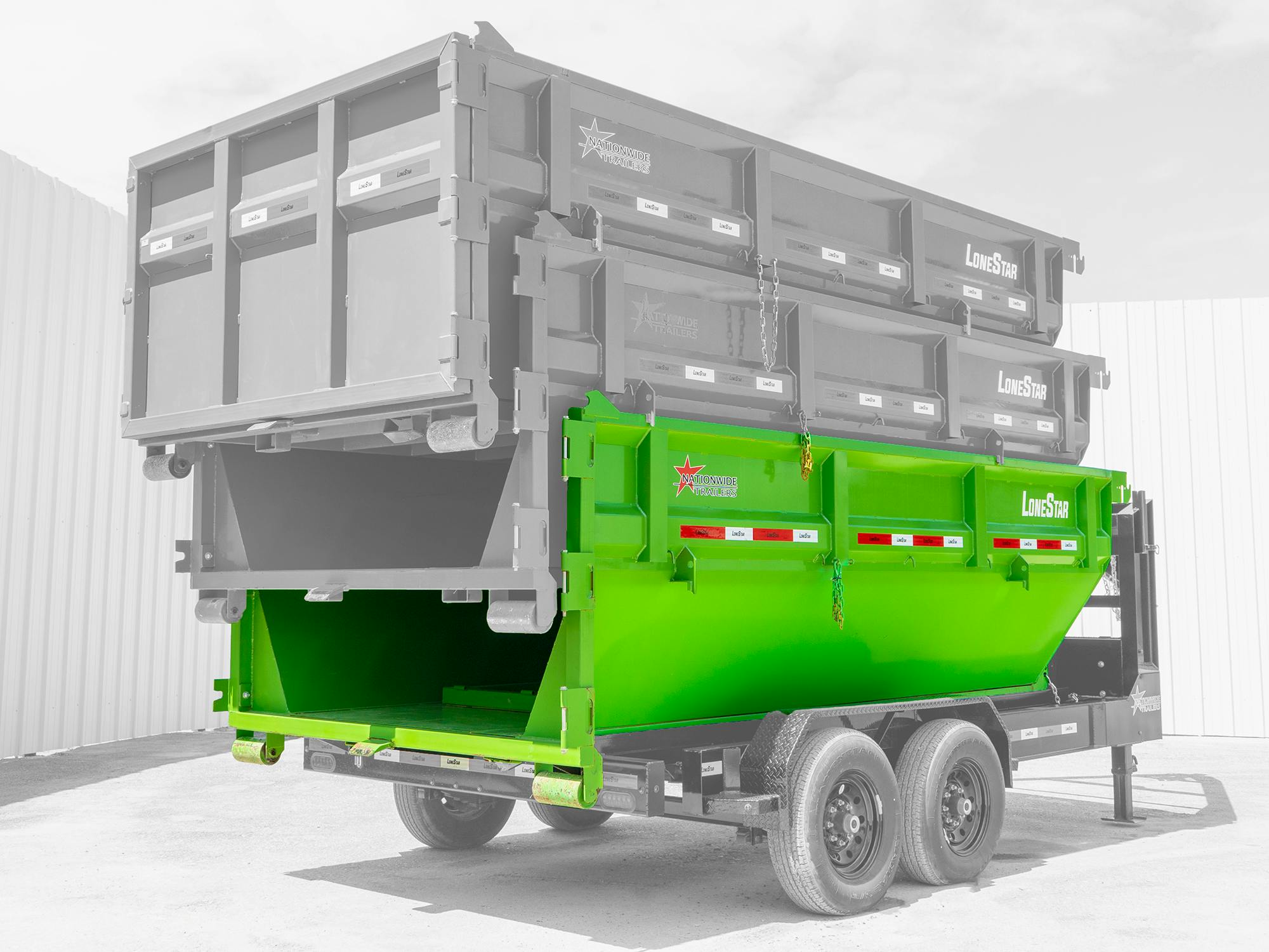 LoneStar 14' 14YD Steel Dumpster Bin w/ 4' Sides - Stock #75634 - Image 3 of 3