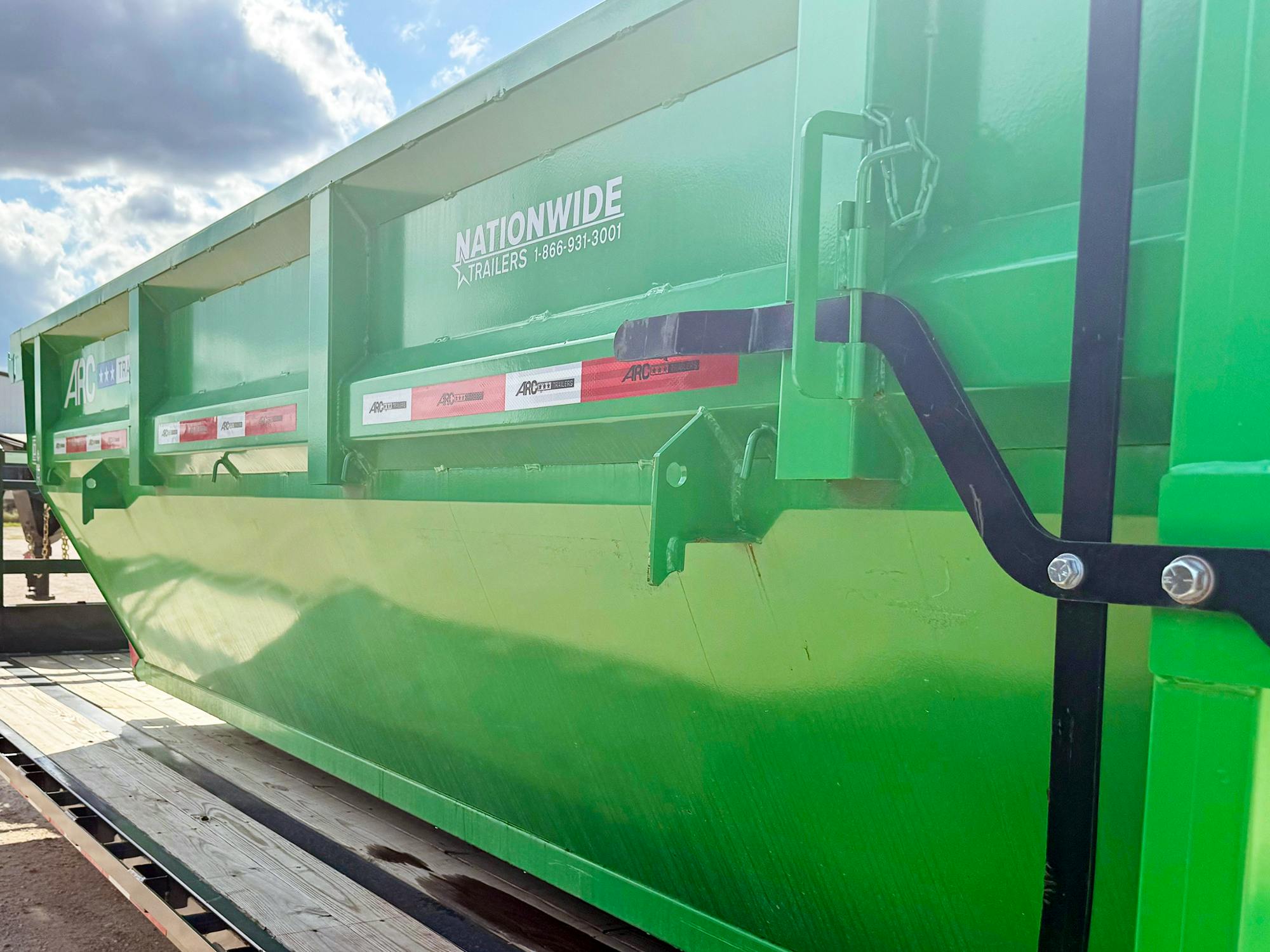 ARC Trailers 14' 14YD Steel Dumpster Bin w/ 4' Sides - Stock #75634 - Image 2 of 3