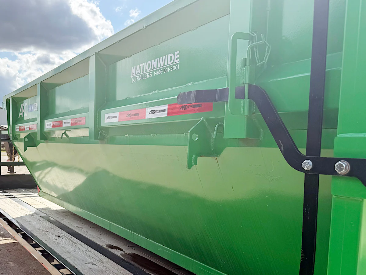 ARC Trailers 14' 14YD Steel Dumpster Bin w/ 4' Sides - Stock #75634 - Image 2 of 3 ARC Trailers 14' 14YD Steel Dumpster Bin w/ 4' Sides - Stock #75634 - Image 2 of 3