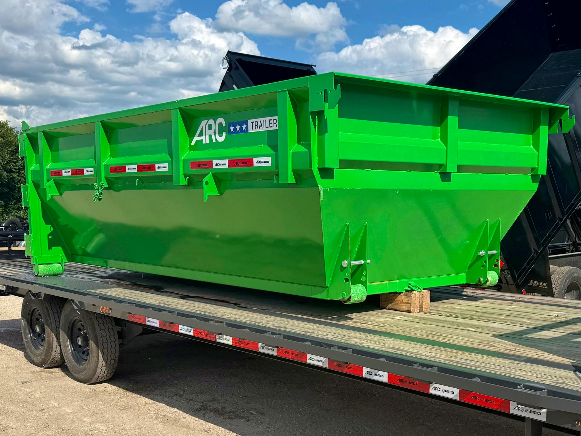 ARC Trailers 14' 14YD Steel Dumpster Bin w/ 4' Sides - Stock #75634 - Image 1 of 1