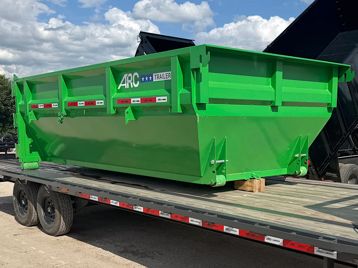 ARC Trailers 14' 14YD Steel Dumpster Bin w/ 4' Sides - Stock #75634 - Image 1 of 1 ARC Trailers 14' 14YD Steel Dumpster Bin w/ 4' Sides - Stock #75634 - Image 1 of 1