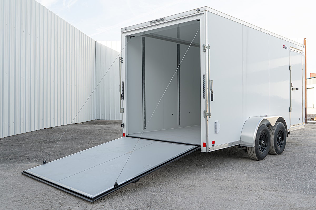 CellTech 7'x16' All-Steel Enclosed Cargo Trailer w/ Rear Ramp Door (C2) - Stock #75747 - Image 11 of 14 CellTech 7'x16' All-Steel Enclosed Cargo Trailer w/ Rear Ramp Door (C2) - Stock #75747 - Image 11 of 14