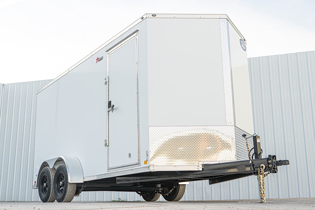 CellTech 7'x16' All-Steel Enclosed Cargo Trailer w/ Rear Ramp Door (C2) - Stock #75747 - Image 3 of 14 CellTech 7'x16' All-Steel Enclosed Cargo Trailer w/ Rear Ramp Door (C2) - Stock #75747 - Image 3 of 14