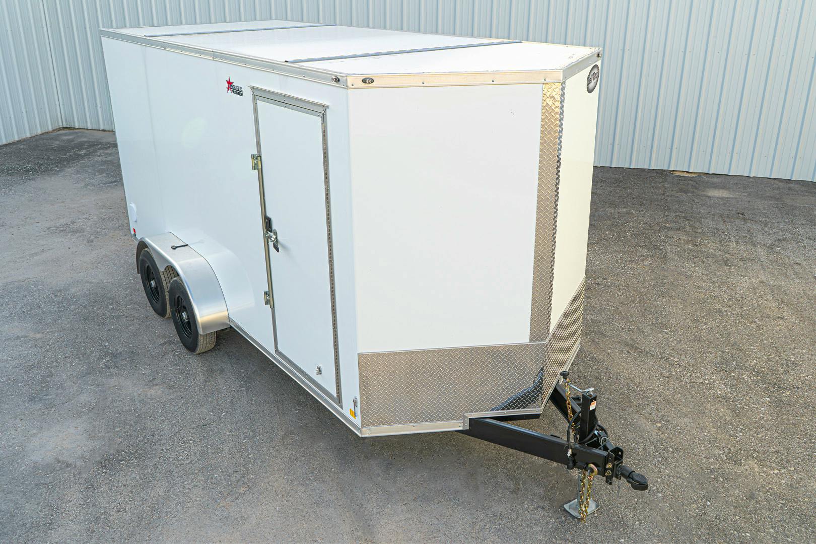 CellTech 7'x16' All-Steel Enclosed Cargo Trailer w/ Rear Ramp Door (C2) - Stock #75747 - Image 4 of 14