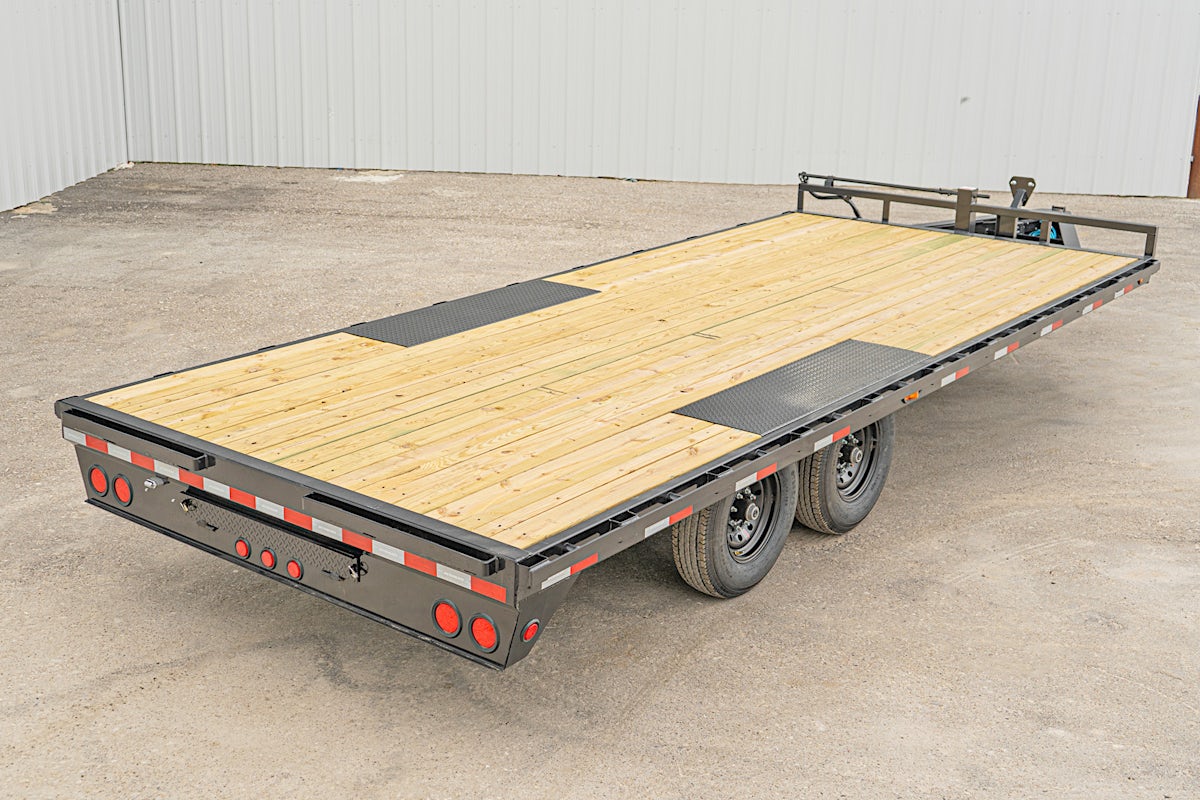 PJ Trailers 20'x102" 8" I-Beam Deckover Flatbed Trailer (F8) - Image 12