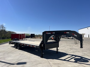LoneStar 25'x102" Gooseneck Lo-Pro Flatbed Trailer w/ Singles (LS)