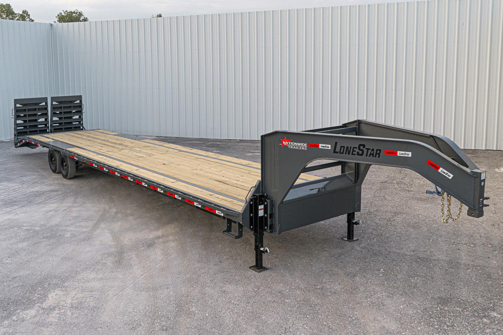LoneStar 40'x102" Gooseneck Lo-Pro Flatbed Trailer w/ Singles (LS) - Image 3