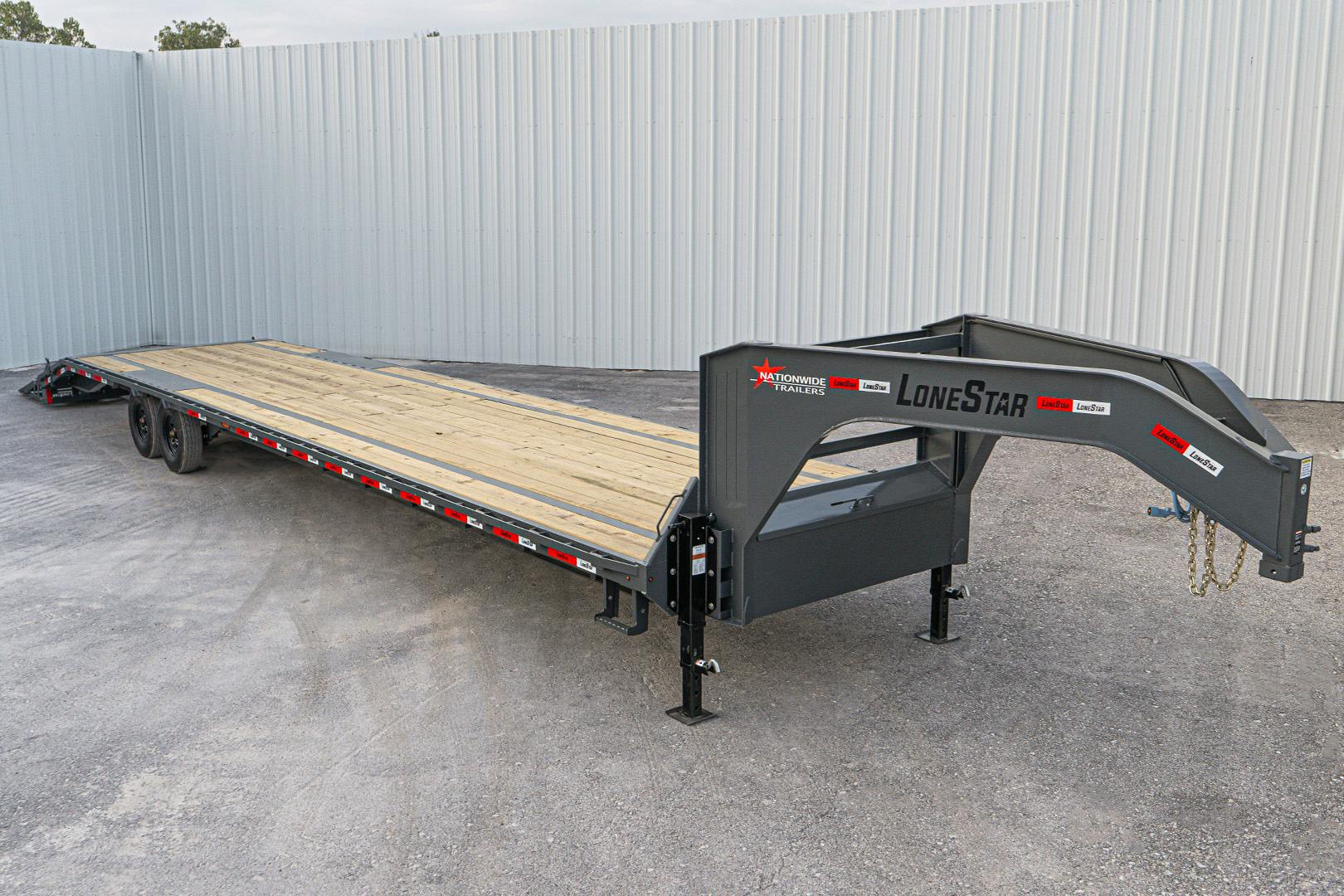 LoneStar 40'x102" Gooseneck Lo-Pro Flatbed Trailer w/ Singles (LS) - Image 4